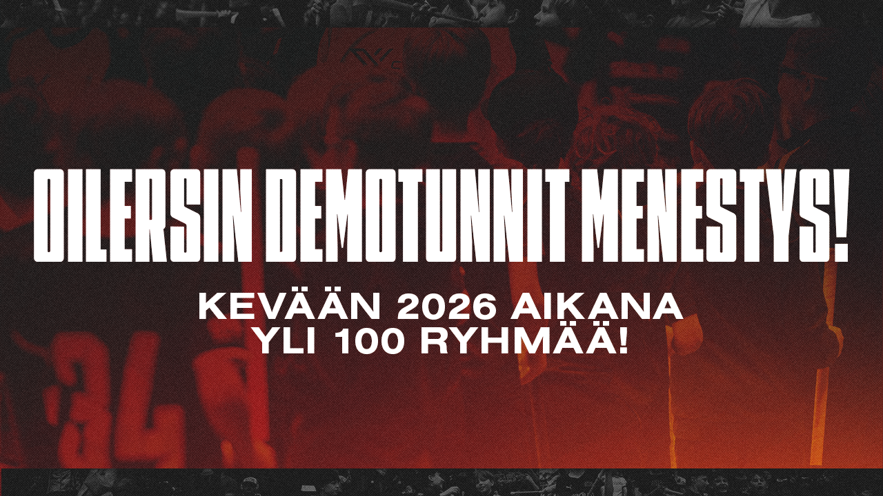 Oilersin demotunnit suosittuja, kevään aikana yli 100 ryhmää!