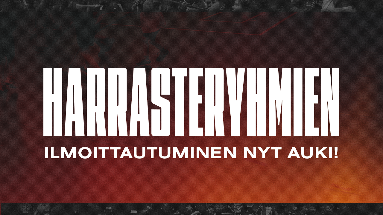 Harrasteryhmien ilmoittautuminen kaudelle 2026-2027 avattu!