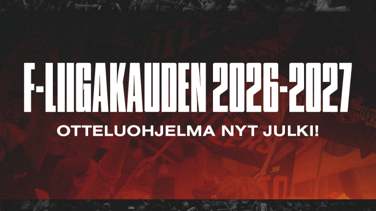 Otteluohjelma F-liigakaudelle 2026-2027 julki!