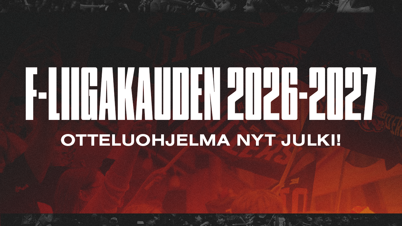 Otteluohjelma F-liigakaudelle 2026-2027 julki!
