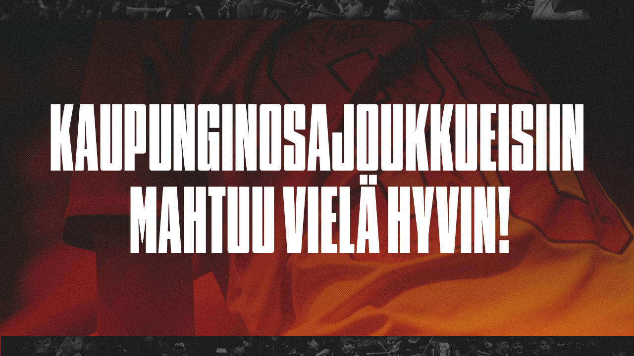 Kaupunginosajoukkueisiin mahtuu vielä hyvin mukaan!