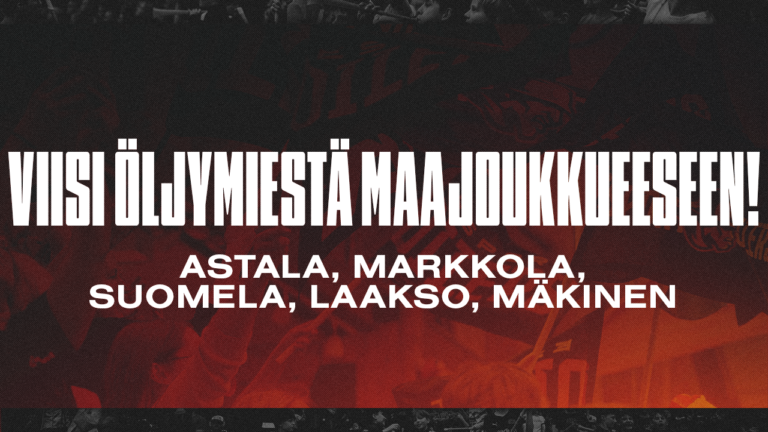 Viisi Öljymiestä maajoukkueen riveihin!